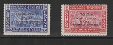 1937 SPAGNA ESPANA EMISSIONI LOCALI CANARIE  2 VALORI MLH MF71383
