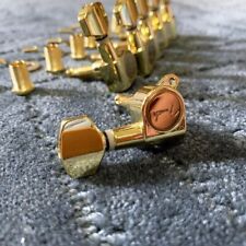 Fender Chitarra Elettrica Oro Accordatori Accordatura Picchetti Tasti Macchina Testine Set di 6