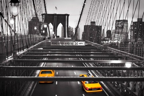 Quadro taxi ponte brooklyn new - taxi,