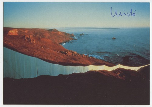 Christo carte postale art - christo, d'art