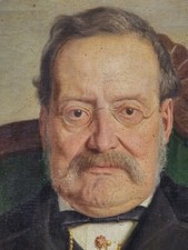 Dipinto olio su tela ritratto