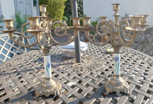 Coppia candeliere candelabro