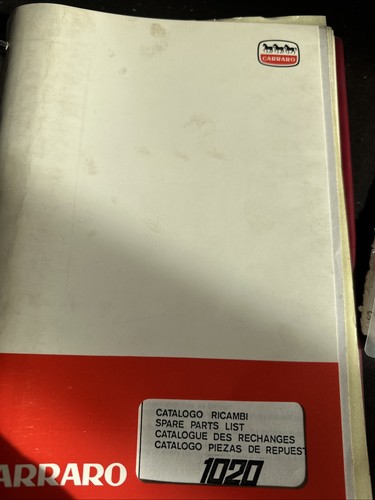 Catalogo ricambi carraro 1020 - catalogo,
