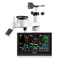 VEVOR Stazione Meteorologica Wireless Interni Esterni Sensore Display 190,5 mm