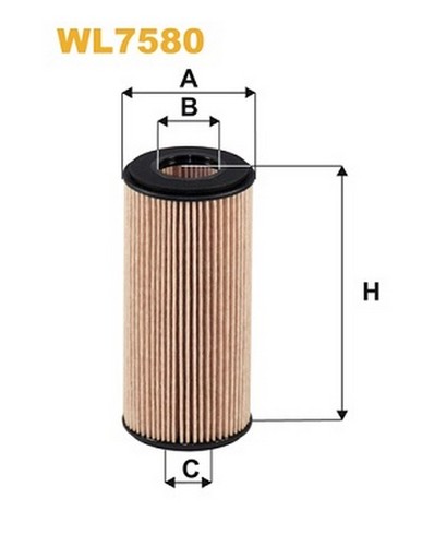 Wl7580 filtro olio per - wl7580,