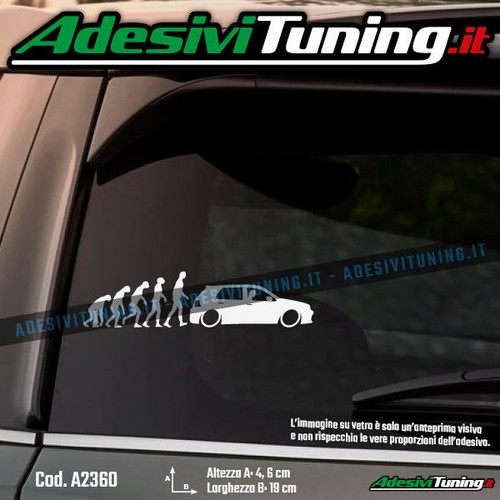 Adesivo omini evoluzione uomo - adesivo,