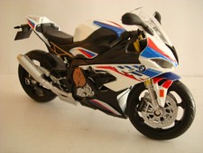 BMW S 1000 RR Bianco Blu Rosso 1:12 Huadawei Novità