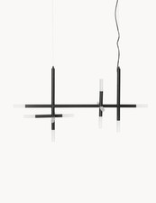 Candeeiro preto de tecto