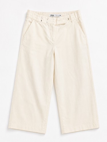 Pantalone donna zara - pantalone, panna
