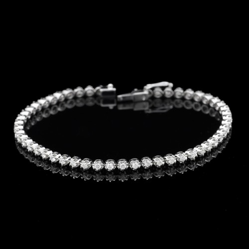 Bracciale tennis oro bianco - tennis,