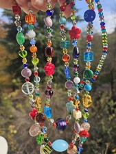 Collana Lunga 3 Fili Antica