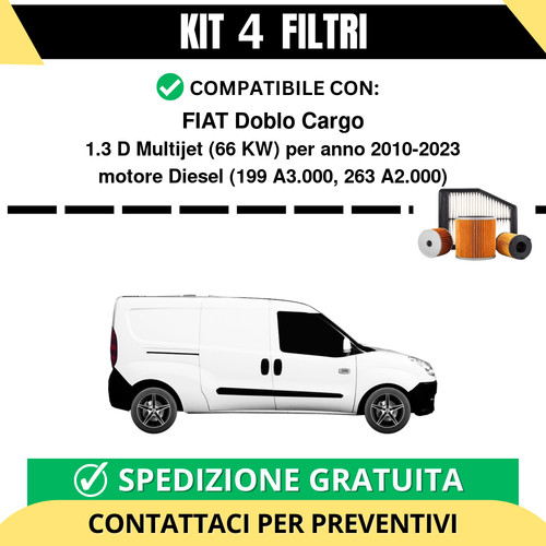 Kit filtri tagliando - kit, 4