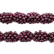 Perlina all'uncinetto granato