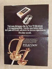Wilkinson Lama da barba e Esso Olio motore Uniflo Pubblicità vintage anni '70