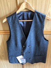 GILET PAOLONI TAGLIA 52 COLORE GRIGIO DOPPIOPETTO NUOVO SENZA ETICHETTE