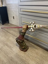 Antico porta luci da parete in legno dorato italiano.