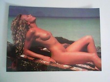 CARTOLINA PIN UP GIOVANE DONNA  NUDA  SENO SCOPERTO  SEXY WOMANS