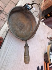 Antica  padella da camino in