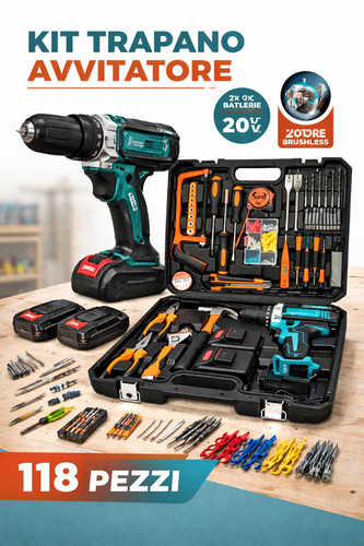 Kit valigetta attrezzi 118 - valigetta,