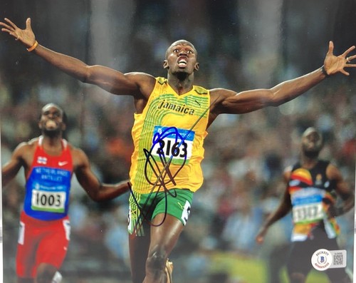 Usain bolt firmato - bolt, autografo