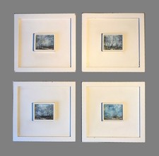 4 piccoli quadri a olio di