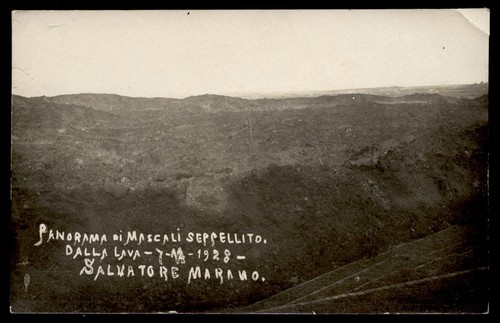 Cartolina mascali seppellito - cartolina,