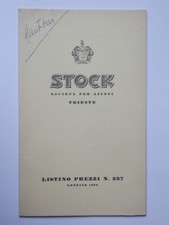 STOCK Trieste listino prezzi 01 1969 brandy whisky grappa liquore rum wine