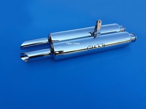 Coppia marmitte cromate moto - coppia,