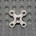 Lego technic white knob wheel - white,