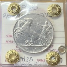 MONETA REGNO D' ITALIA 10 LIRE BIGA 1930 NON COMUNE sigillata MB/BB SUBALPINA