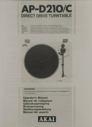 Akai d210 giradischi - akai, a