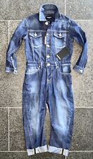DSQUARED2 S/S 2020 TUTA DA LAVORO 6Y SALOPETTE DUNGAREES JEANS WESTERN OVERALL