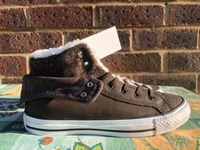 Converse CT scarpe da ginnastica medie con colletto imbottito e umbra bruciata taglia 4,5 uk 37 eu