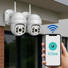 x2 TELECAMERA ESTERNA ICSEE CAM PTZ WIFI CAMERA WIRELESS ESTERNO SMART ZOOM