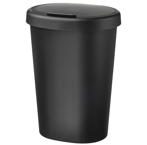 Secchio con coperchio nero 8 - con, nero,