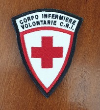 PATCH - TOPPA - CORPO INFERMIERE VOLONTARIE C.R.I. - A STRAPPO - 6,2cm X 7,6 cm