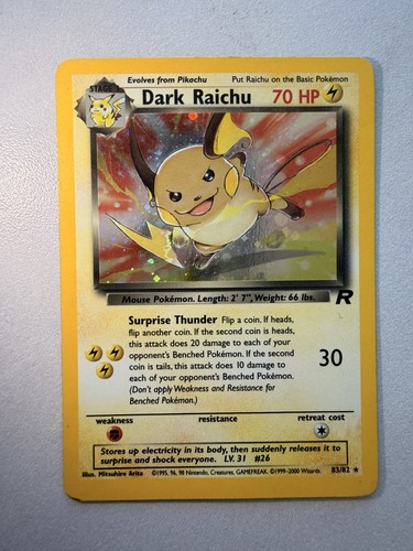 Dark raichu team rocket - dark,