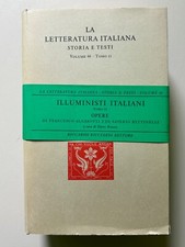 La letteratura italiana Storia e testi 46 Tomi II Ed. Ricciardi 1965
