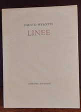 Linee di Fausto Melotti - copia nr 236 con una incisione a colori , con custodia