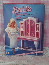 BARBIE LIVING PRETTY SWEET ROSES BUFFET SERVER 1987 VINTAGE LIBERTY MATTEL 