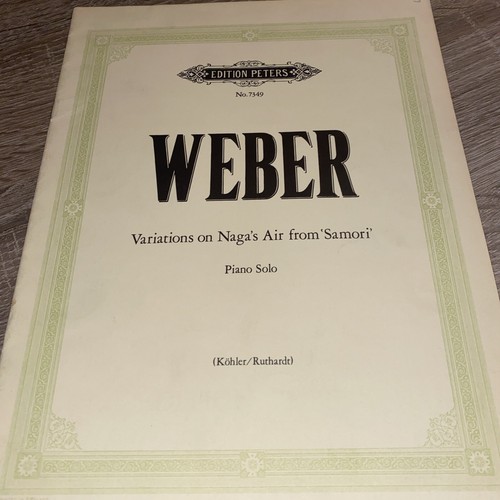 Weber variazioni sull aria - variazioni, di