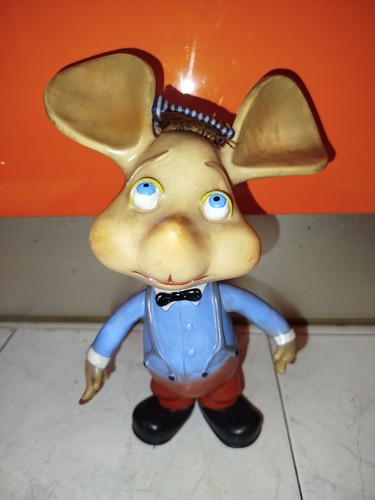 Pupazzo gomma topo gigio - topo,