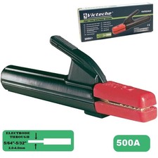 PINZA PORTA ELETTRODO A LEVA CON MOLLA E TESTA APERTA 500A PER SALDATRICE