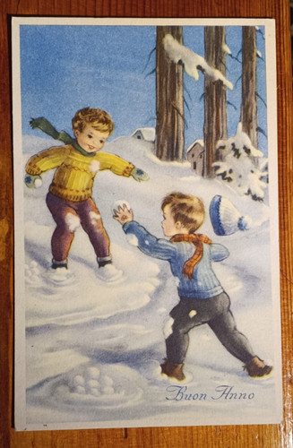 M35 cartolina buon anno - cartolina,