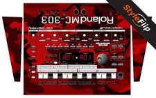 Roland MC-303 Groovebox | Rosso Mimetico | Decalcomania Protettiva | Pelli StyleFlip