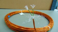25 piedi 22 AWG schermato argento placcato pellicola poliimmide filo Kapton 2 intrecciati SPC