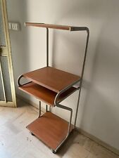 Scrivania salvaspazio in legno a 4 ripiani