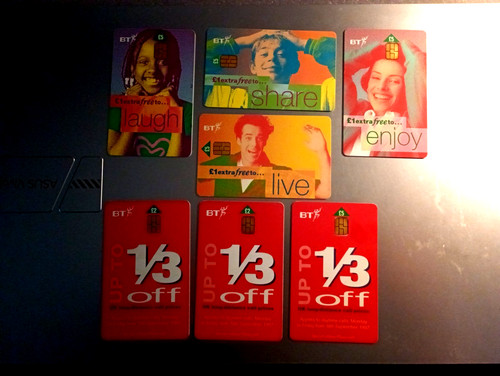 Telephone cards 2 x - 7,