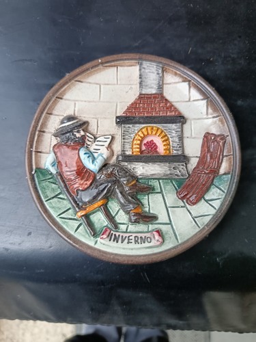 Piatto ceramica stagioni - piatto,