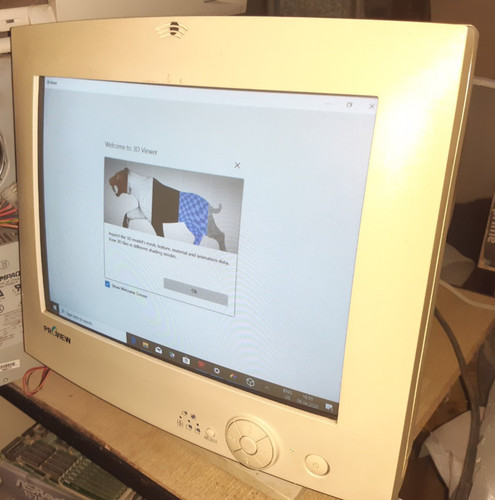 Monitor crt vintage - crt, 15"